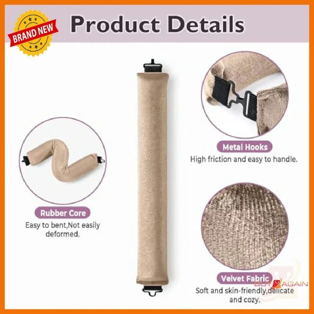 Heatless Overnight Hair Curlers 6-Pack with Satin Scarf No Damage